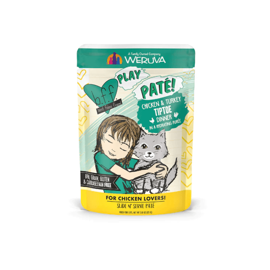 Weruva Wet Cat Food - BFF PLAY Tip Toe Chicken and Turkey Pouch 