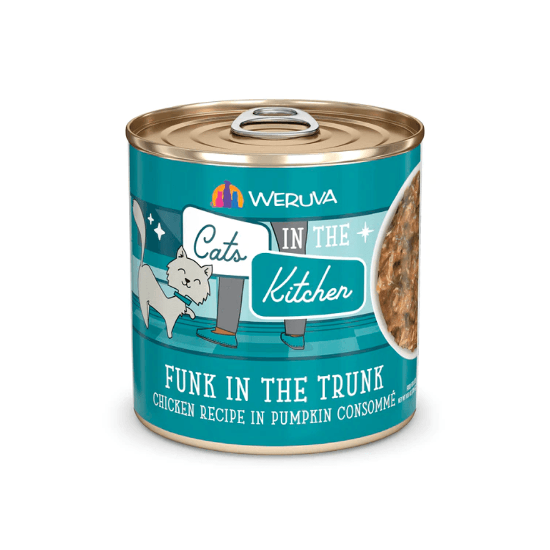 Weruva Wet Cat Food - Cats in the Kitchen Funk in the Trunk Chicken Recipe in Pumpkin Consommé Canned 