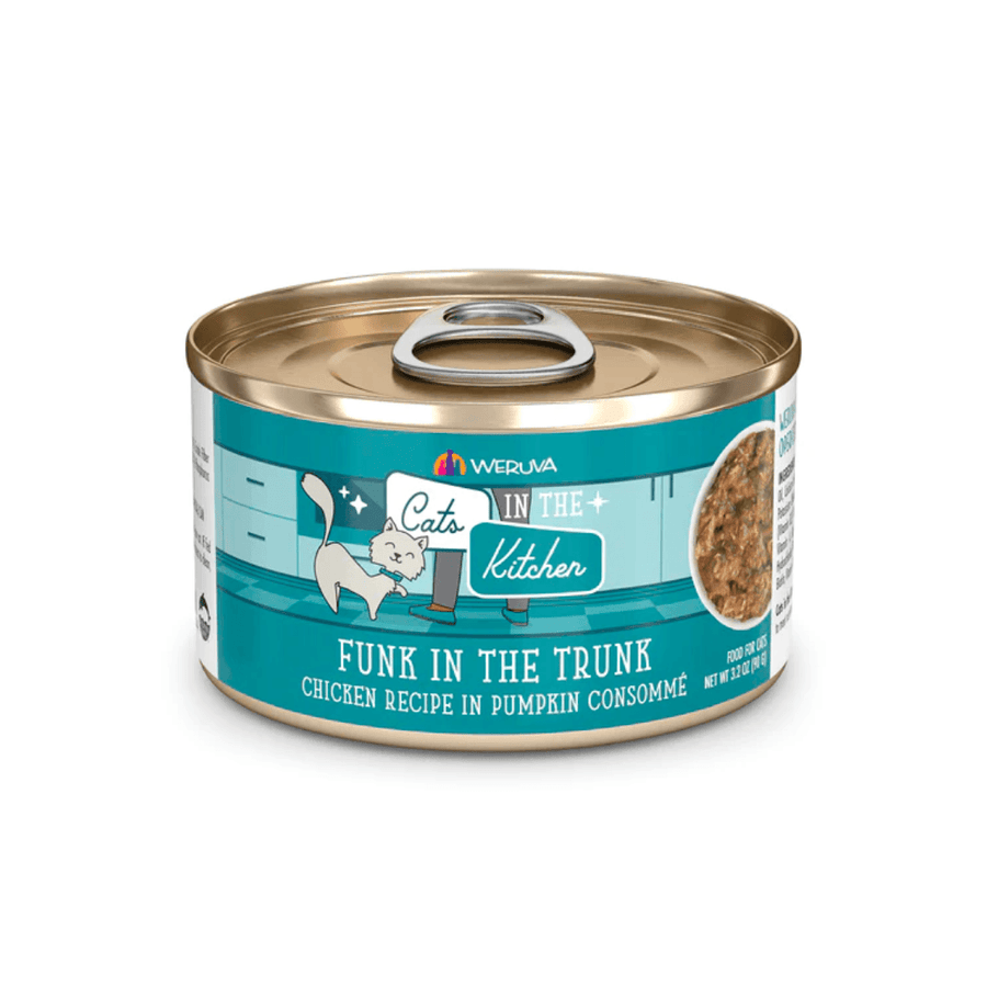 Weruva Wet Cat Food - Cats in the Kitchen Funk in the Trunk Chicken Recipe in Pumpkin Consommé Canned 