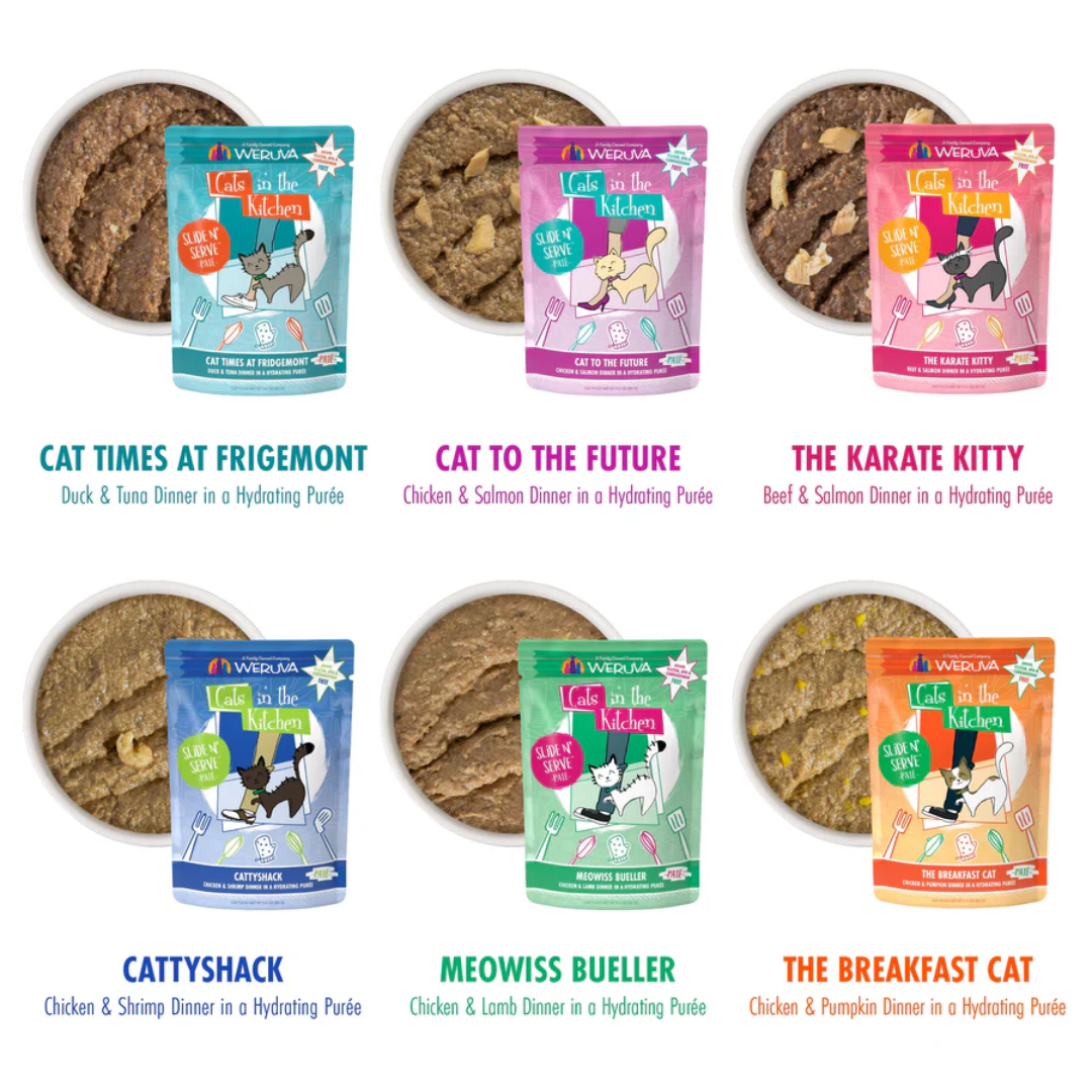 Weruva Wet Cat Food - Cats in the Kitchen Pate The Brat Pack Variety Pack