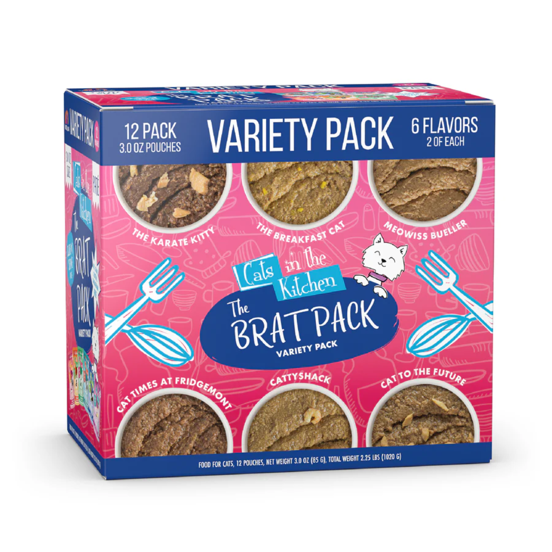 Weruva Wet Cat Food - Cats in the Kitchen Pate The Brat Pack Variety Pack