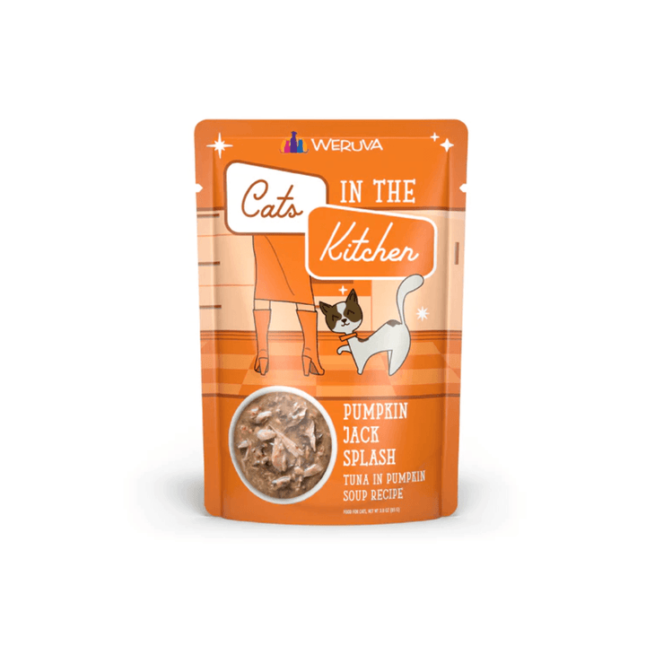 Weruva Wet Cat Food - Cats in the Kitchen Pumpkin Jack Splash Tuna in Pumpkin Soup Pouch 