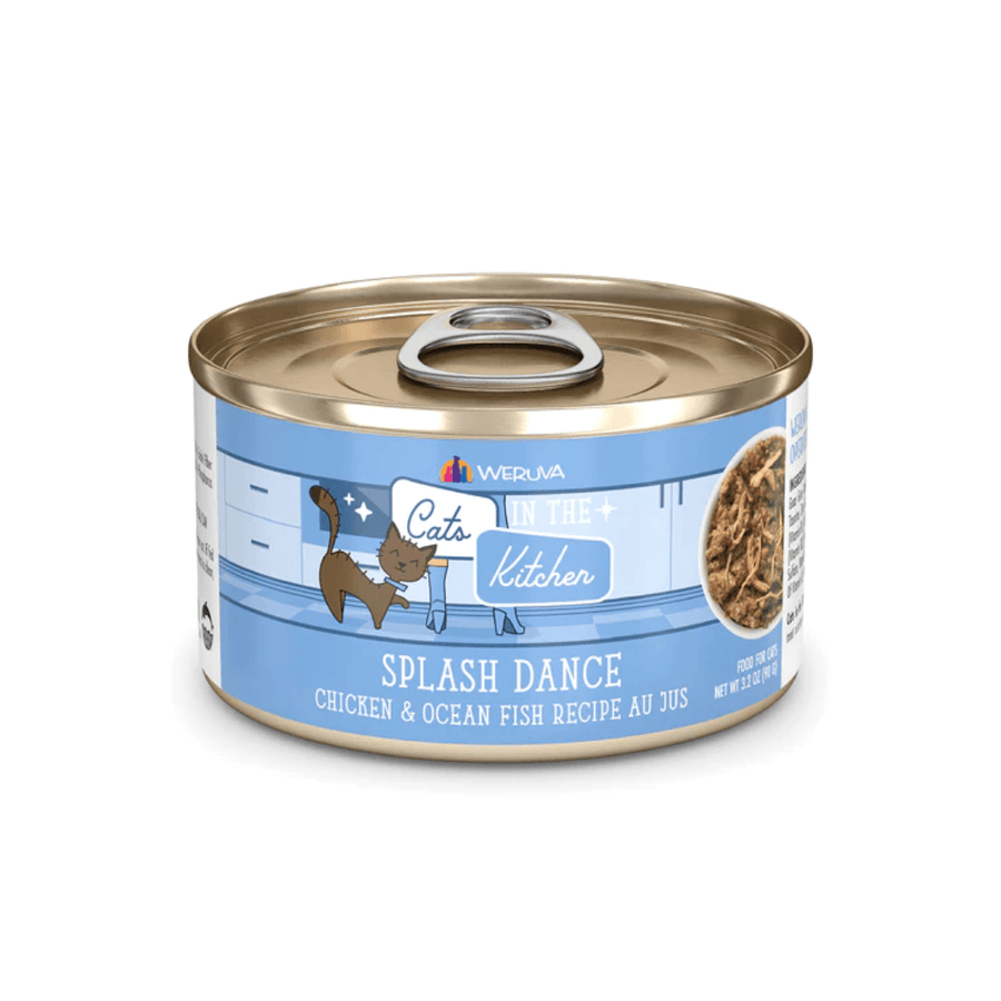 Weruva Wet Cat Food - Cats in the Kitchen Splash Dance Chicken and Ocean Fish Au Jus Canned 