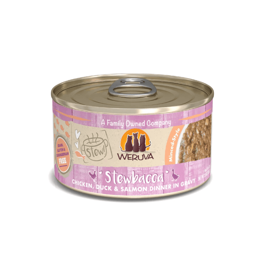 Weruva Wet Cat Food - Stewbacca Chicken, Duck & Salmon Dinner in Gravy Canned 