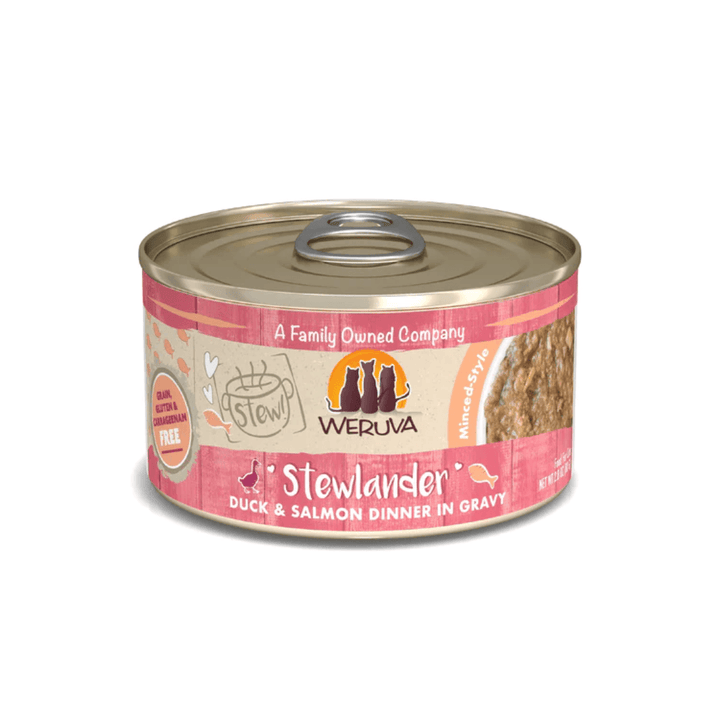 Weruva Wet Cat Food - Stewlander Duck & Salmon Dinner in Gravy Canned 