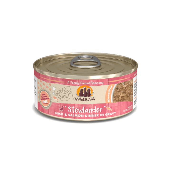 Weruva Wet Cat Food - Stewlander Duck & Salmon Dinner in Gravy Canned 