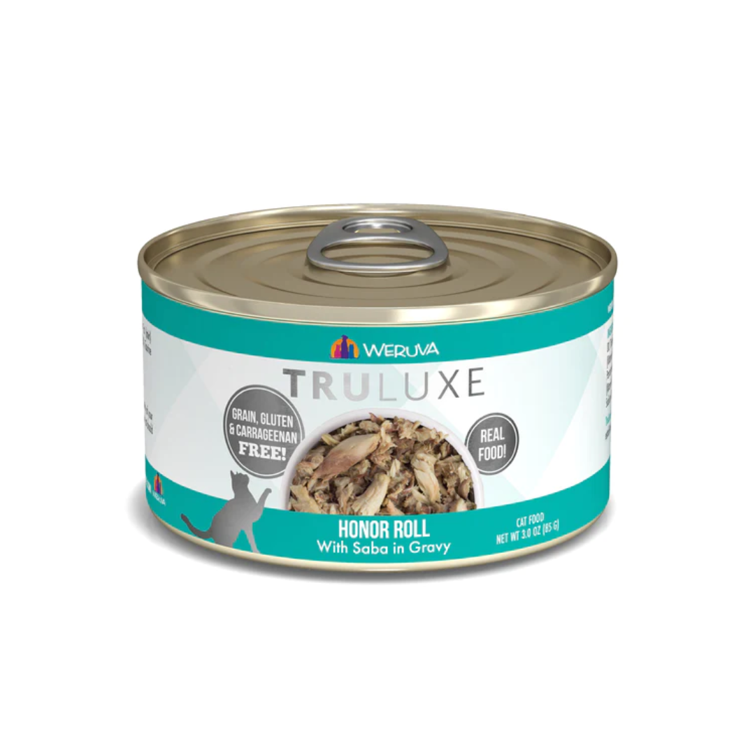 Weruva Wet Cat Food - TRULUXE Honor Roll with Saba in Gravy Canned 