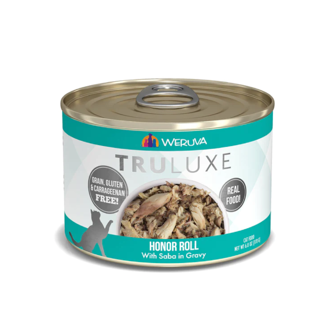 Weruva Wet Cat Food - TRULUXE Honor Roll with Saba in Gravy Canned 