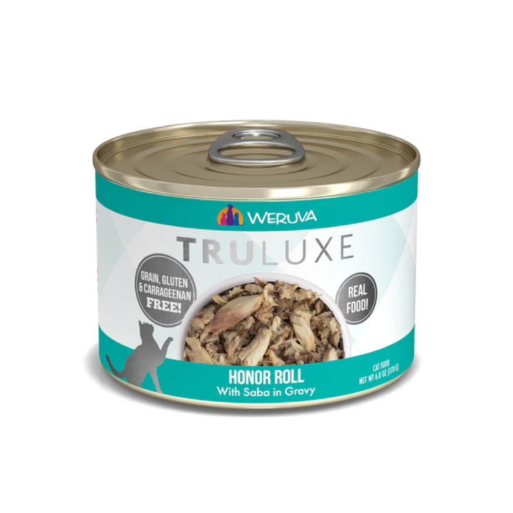 Weruva Wet Cat Food - TRULUXE Honor Roll with Saba in Gravy Canned 