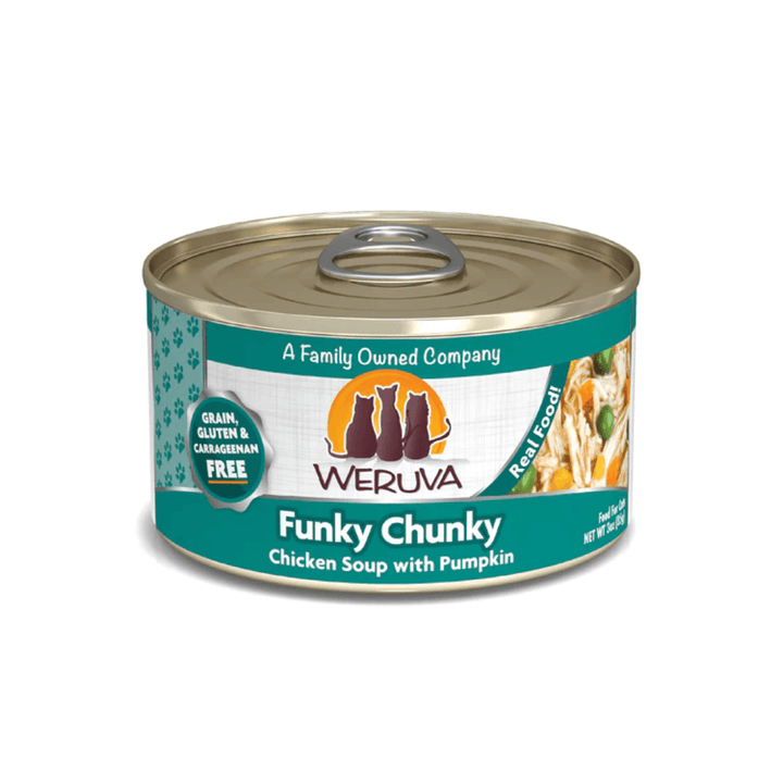 Weruva Wet Cat Food - Weruva Classic Cat  Funky Chunky Chicken Soup with Pumpkin Canned 