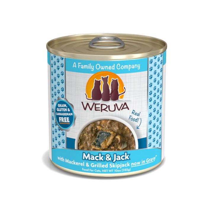 Weruva Wet Cat Food - Weruva Classic Cat  Mack & Jack with Mackerel & Grilled Skipjack in Gravy Canned 