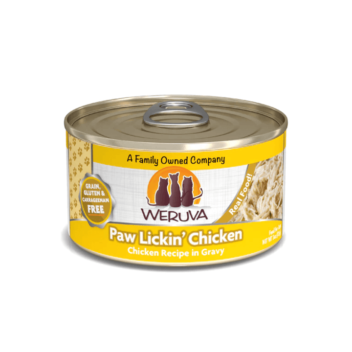 Weruva Wet Cat Food - Weruva Classic Cat Paw Lickin' Chicken Chicken Recipe in Gravy Canned 