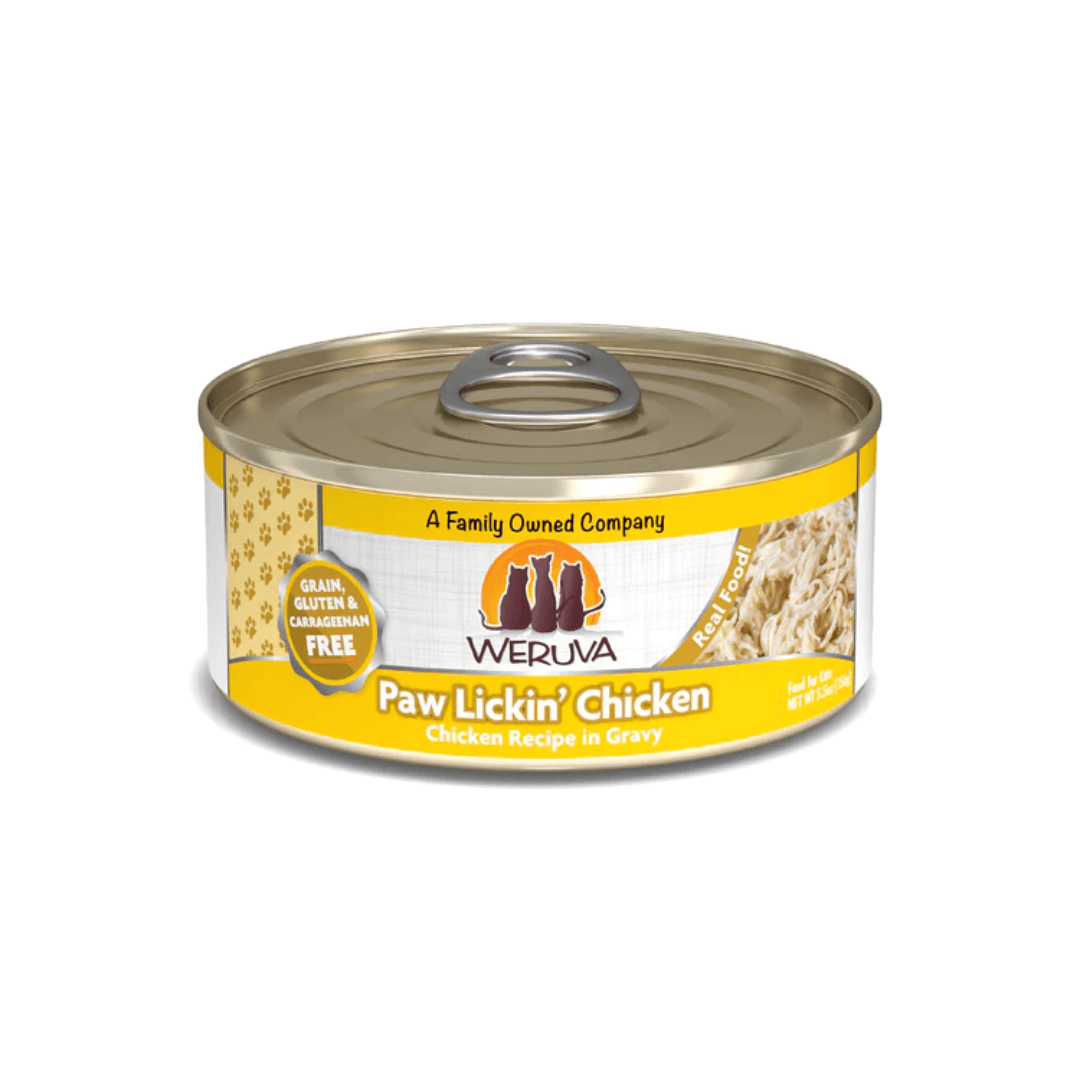 Weruva Wet Cat Food - Weruva Classic Cat Paw Lickin' Chicken Chicken Recipe in Gravy Canned 