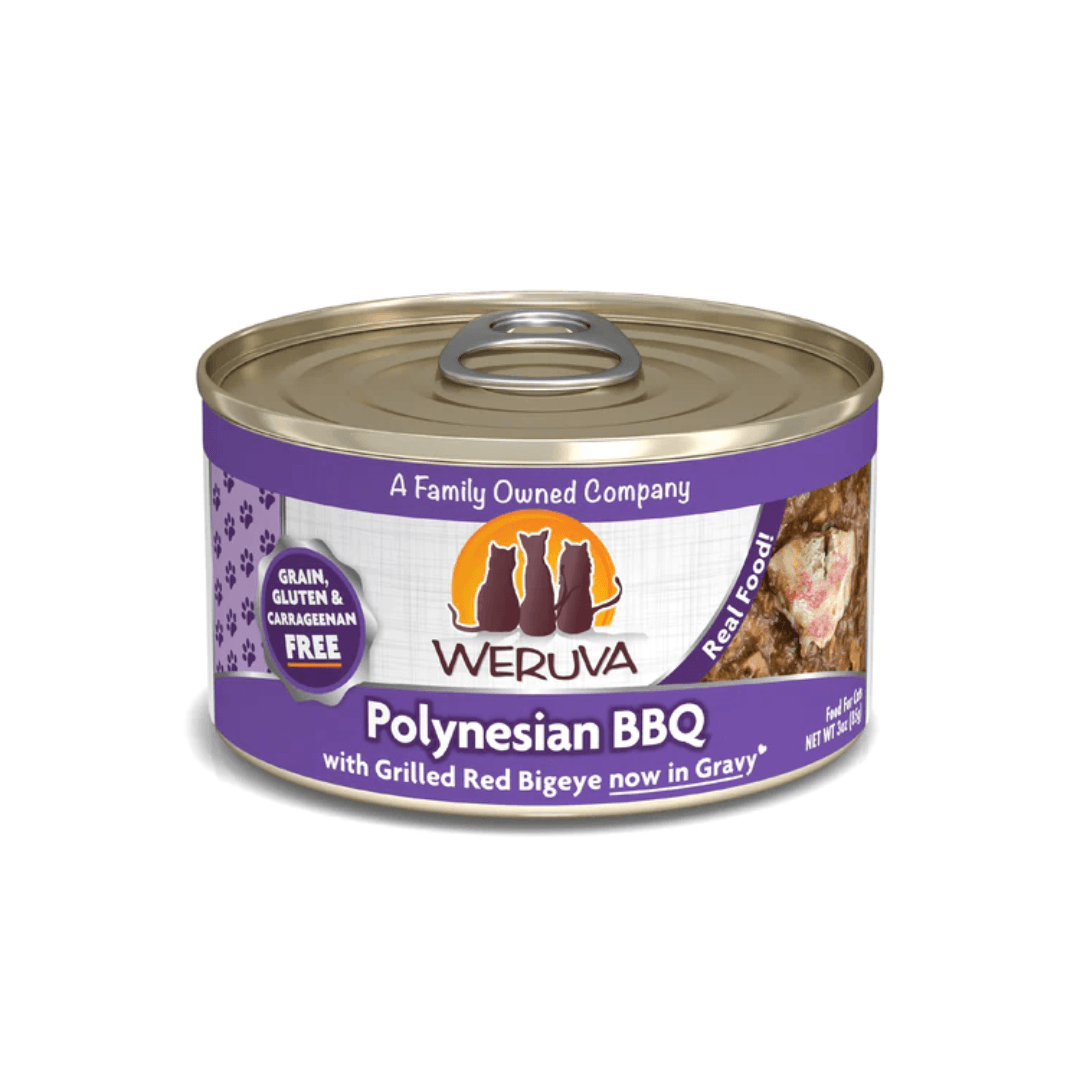 Weruva Wet Cat Food - Weruva Classic Cat Polynesian BBQ with Grilled Red Bigeye in Gravy Canned 