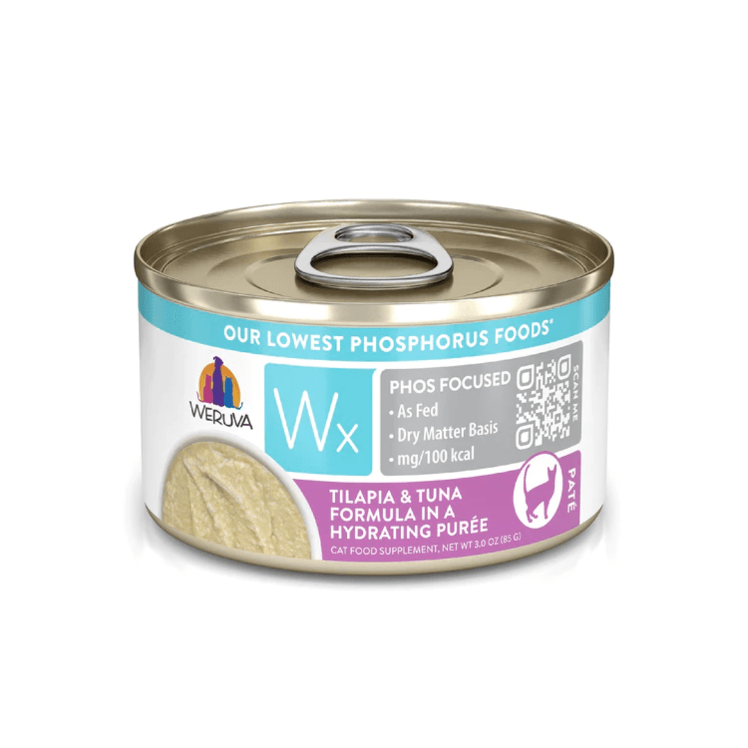 Weruva Wet Cat Food - Wx Phos Focused Tilapia & Tuna Formula Tilapia & Tuna in a Hydrating Purée Canned 