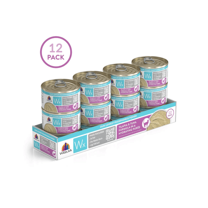 Weruva Wet Cat Food - Wx Phos Focused Tilapia & Tuna Formula Tilapia & Tuna in a Hydrating Purée Canned 