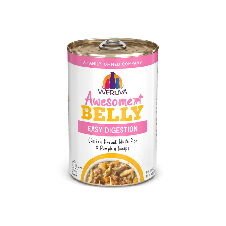 Weruva Wet Dog Food - Awesome Belly Chicken Breast, White Rice & Pumpkin Recipe In Broth Canned