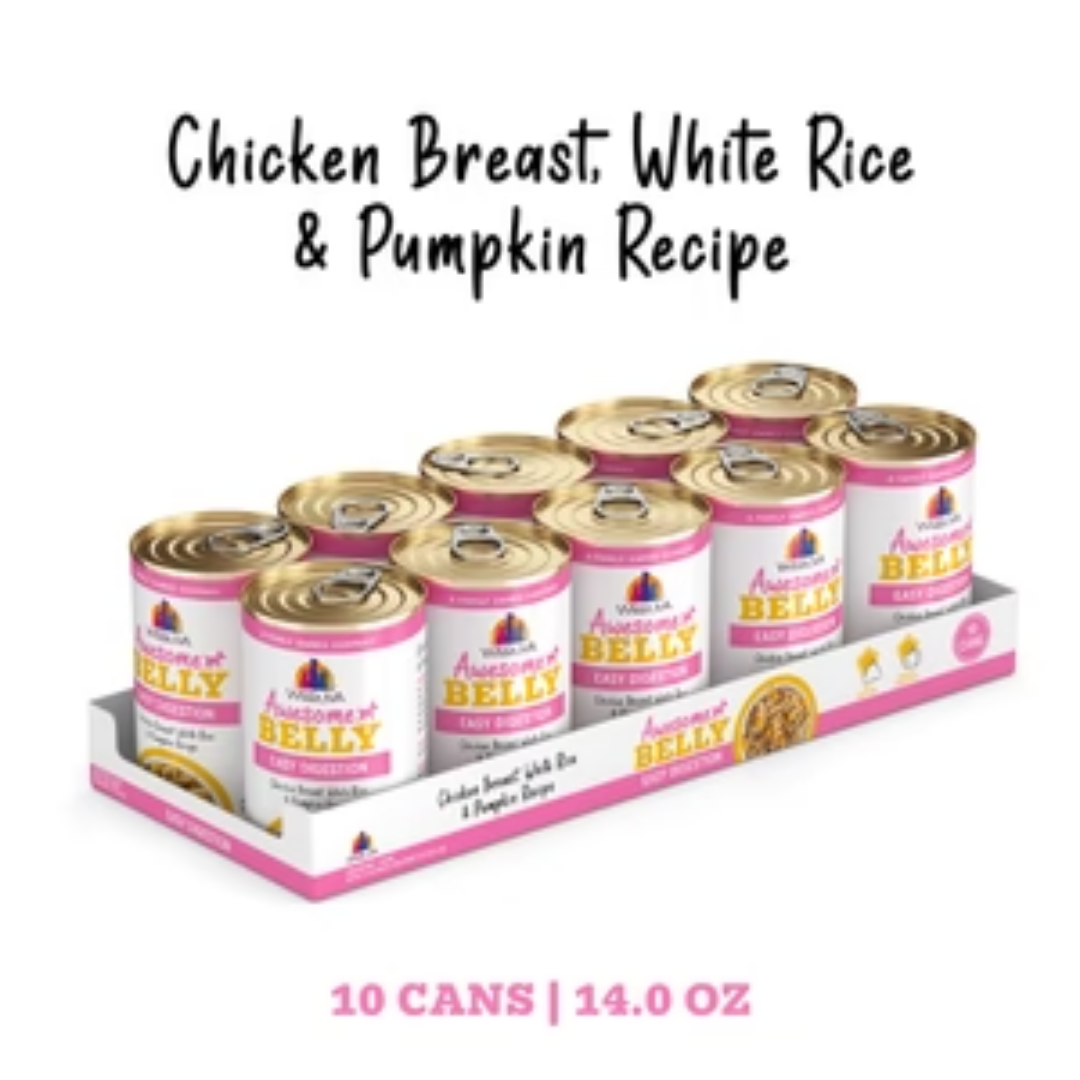 Weruva Wet Dog Food - Awesome Belly Chicken Breast, White Rice & Pumpkin Recipe In Broth Canned