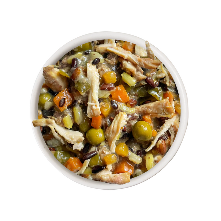 Weruva Wet Dog Food - Awesome Bouncy Chicken Breast & Riceberry Recipe with Veggies, Turmeric & Ginger In Broth Canned