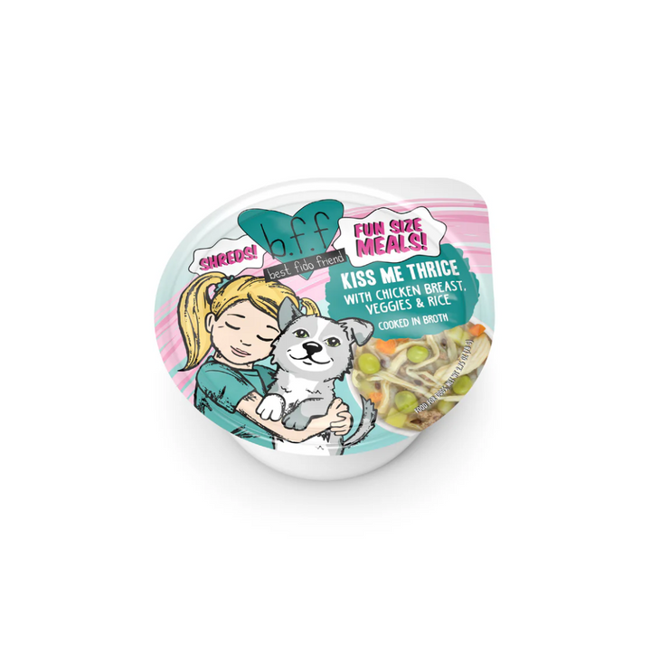 Weruva Wet Dog Food - BFF Best Fido Friend Kiss Me Thrice with Chicken Breast, Veggies & Rice