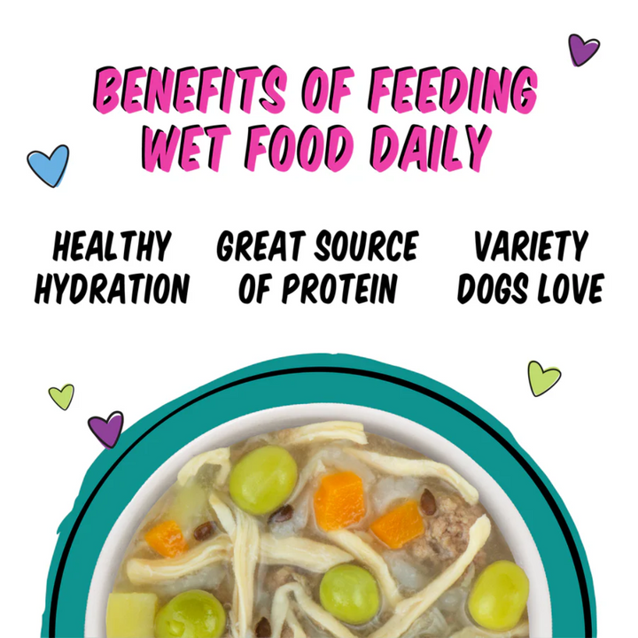 Weruva Wet Dog Food - BFF Best Fido Friend Kiss Me Thrice with Chicken Breast, Veggies & Rice