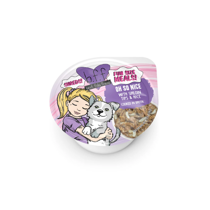 Weruva Wet Dog Food -BFF Best Fido Friend  Oh So Nice with Sirloin Tips & Rice