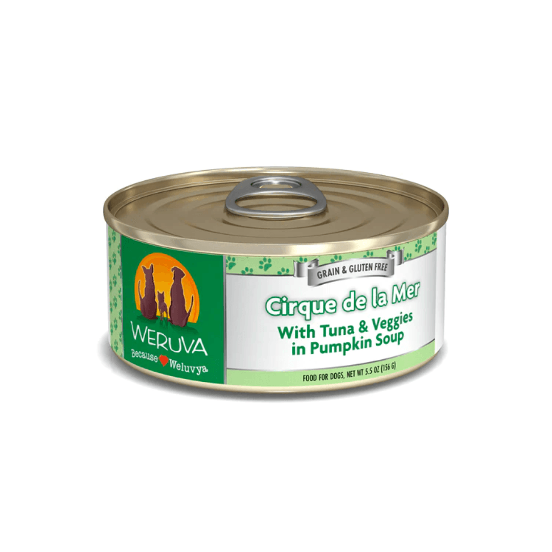 Weruva Wet Dog Food - Classics Cirque de la Mer with Tuna & Veggies in Pumpkin Soup Canned 