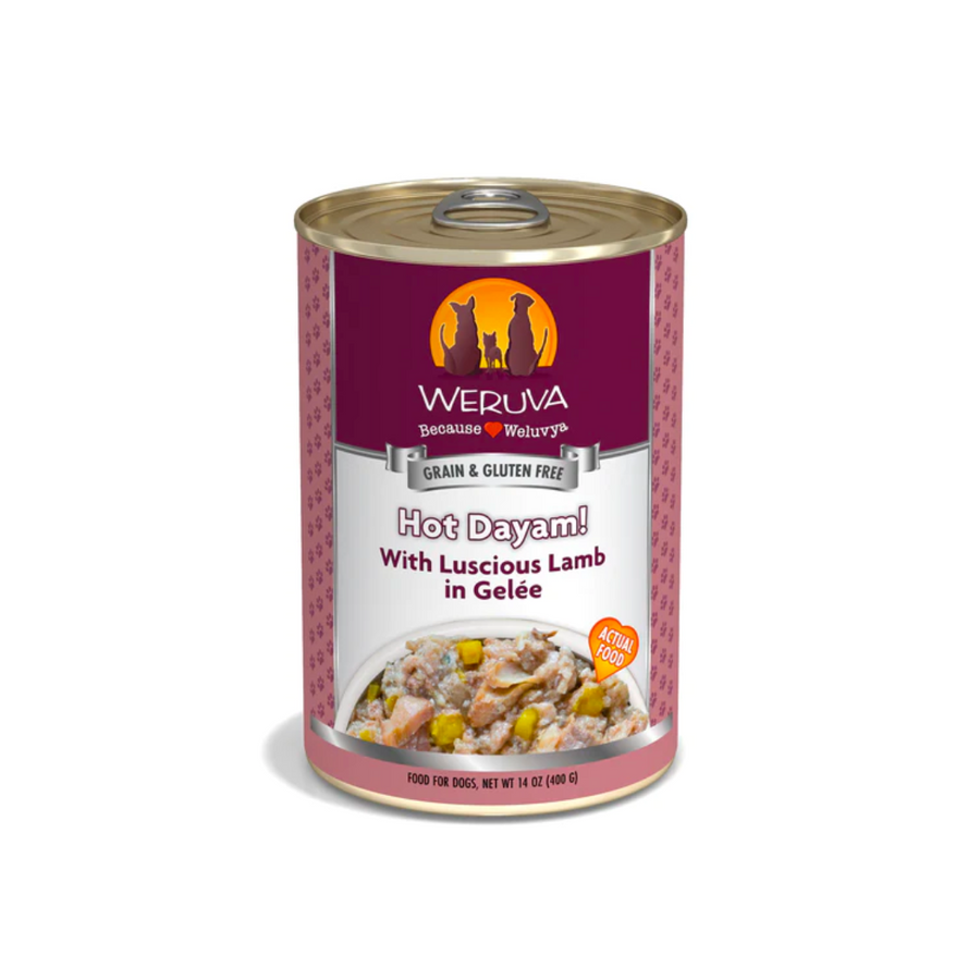 Weruva Wet Dog Food - Hot Dayam! with Luscious Lamb in Gelee Canned 