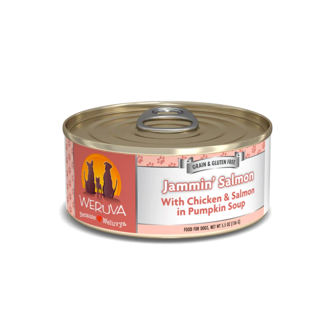 Weruva Wet Dog Food - Classics Jammin' Salmon with Chicken & Salmon in Pumpkin Soup Canned 