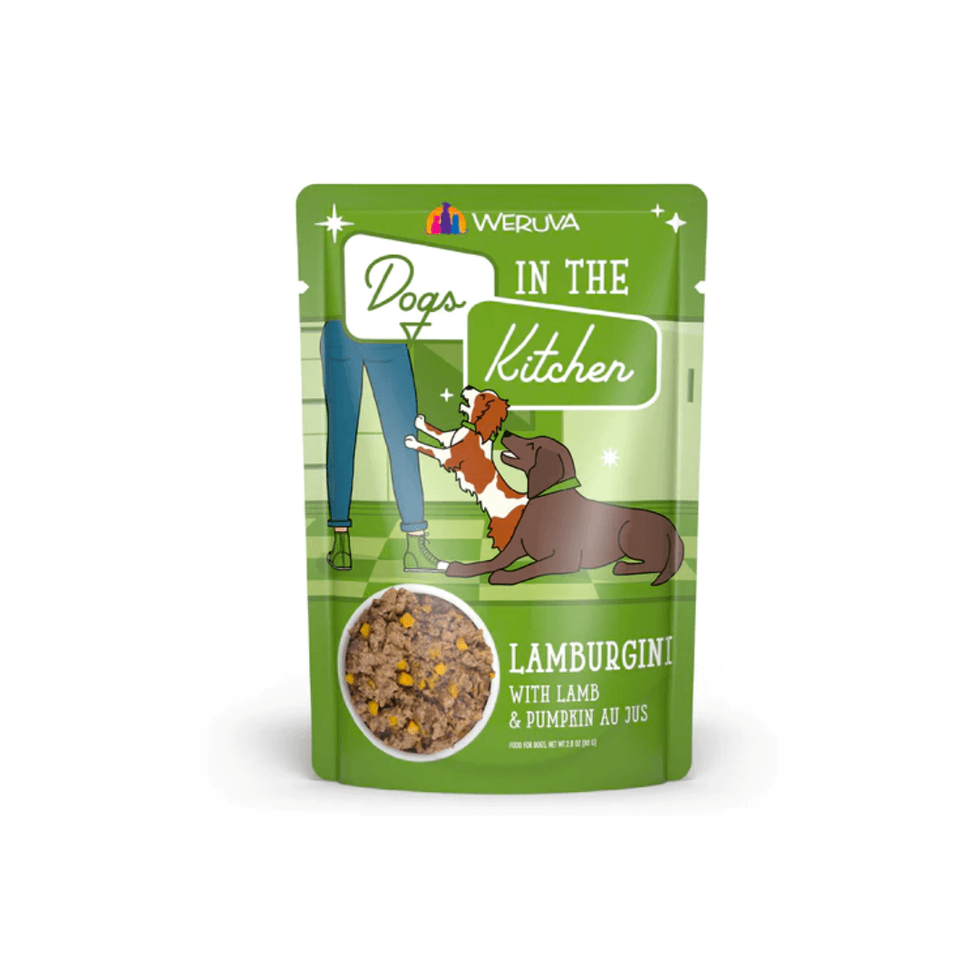 Weruva Wet Dog Food - Dogs in the Kitchen Lamburgini with Lamb & Pumpkin Au Jus Pouch 