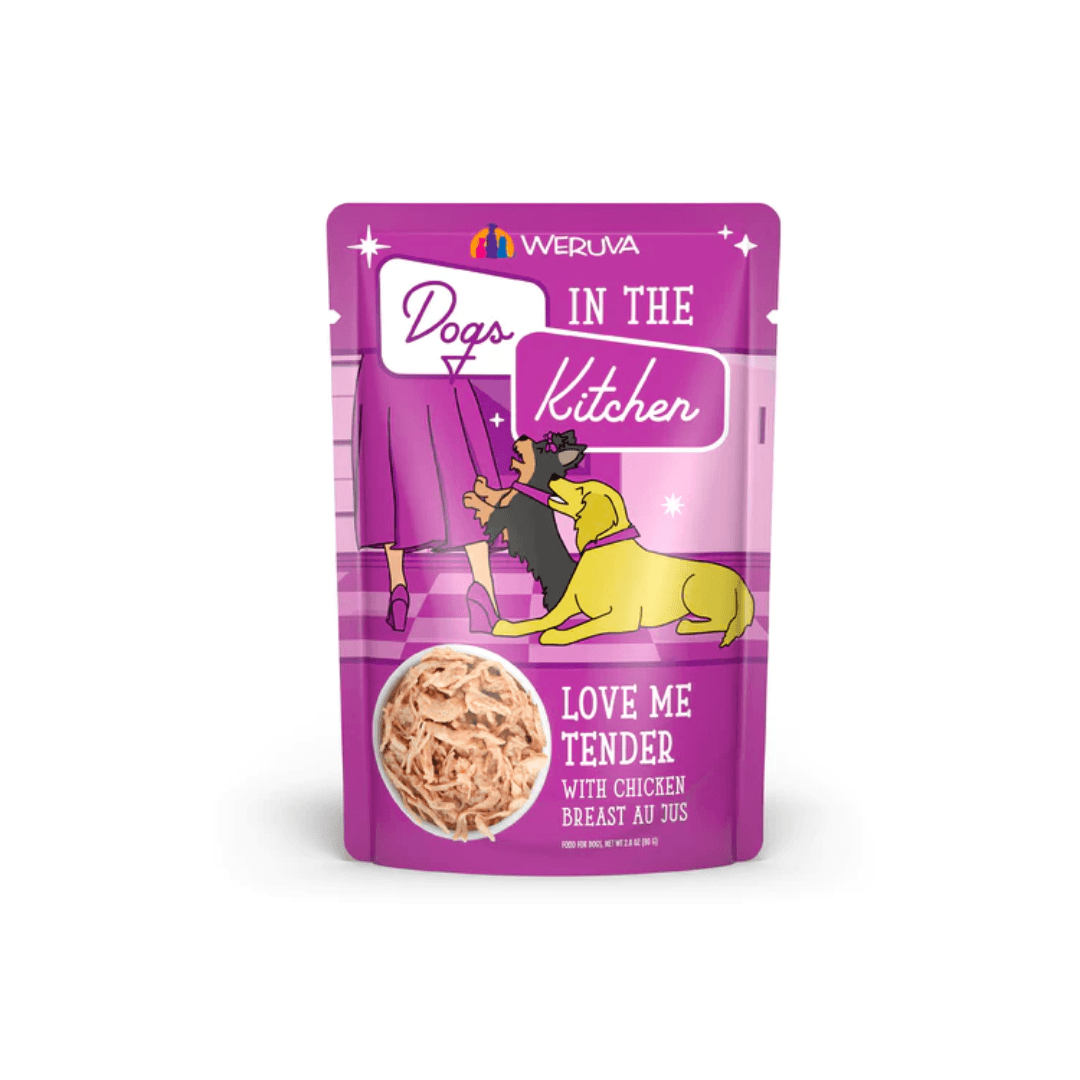 Weruva Wet Dog Food - Dogs in the Kitchen  Love Me Tender with Chicken Breast Au Jus Pouch 