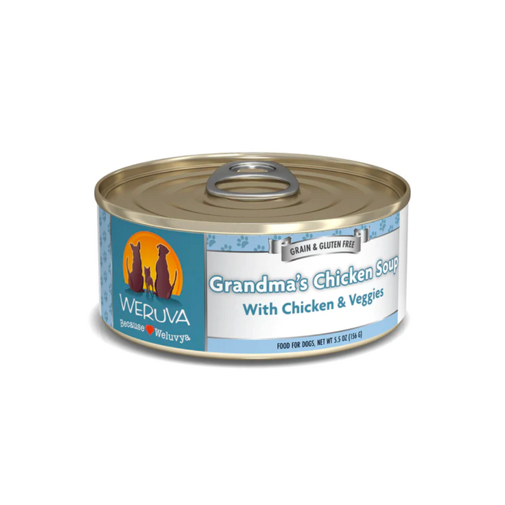 Weruva Wet Dog Food - Classics Grandma's Chicken Soup with Chicken & Veggies Canned 