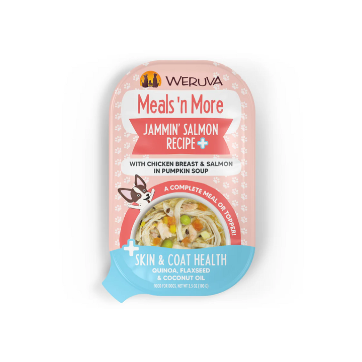 Weruva Wet Dog Food - Meals 'n More  Jammin' Salmon Recipe Plus with Chicken Breast & Salmon in Pumpkin Soup Pouch