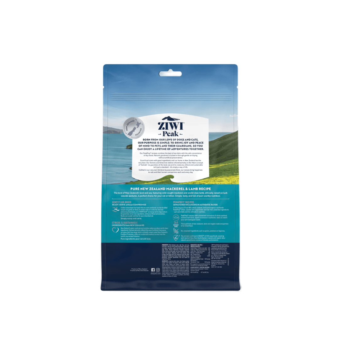 ZIWI Peak Air Dried Cat Food - Original Mackerel & Lamb Recipe 