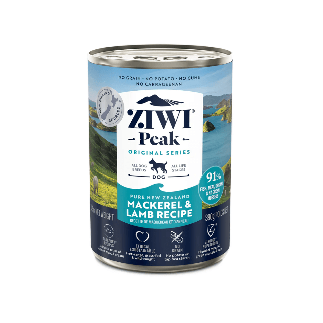 Ziwi Peak Wet Dog Food - Mackerel & Lamb Recipe Canned 