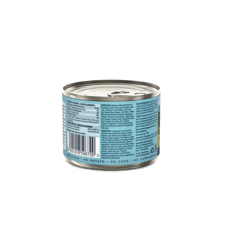 Ziwi Peak Wet Dog Food - Mackerel & Lamb Recipe Canned 