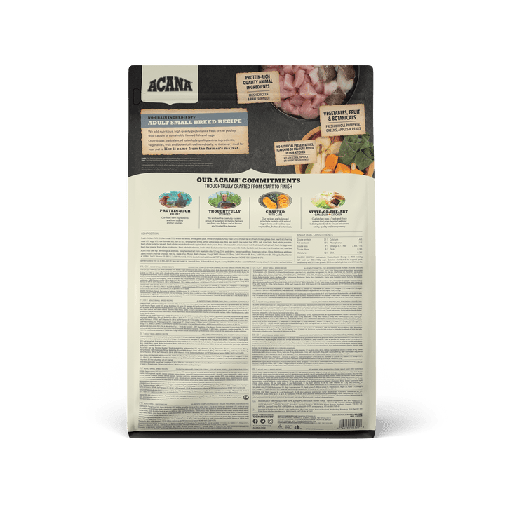 Acana Dry Dog Food - Adult Small Breed Recipe - Toronto Pets