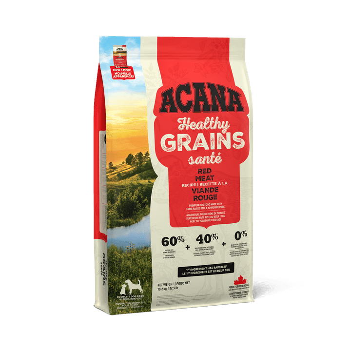 Acana Dry Dog Food - Healthy Grains Ranch - Raised Red Meat Recipe - Toronto Pets