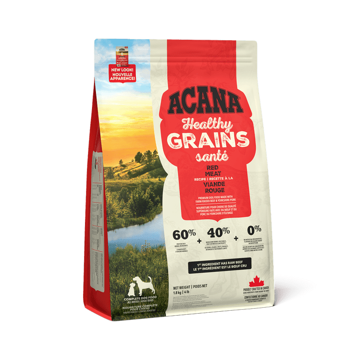 Acana Dry Dog Food - Healthy Grains Ranch - Raised Red Meat Recipe - Toronto Pets