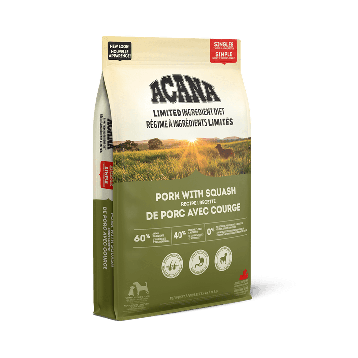 Acana Dry Dog Food - Pork With Squash Recipe - Toronto Pets