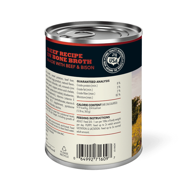 Acana Wet Dog Food - Premium Chunks Beef Recipe in Bone Broth Canned - Toronto Pets