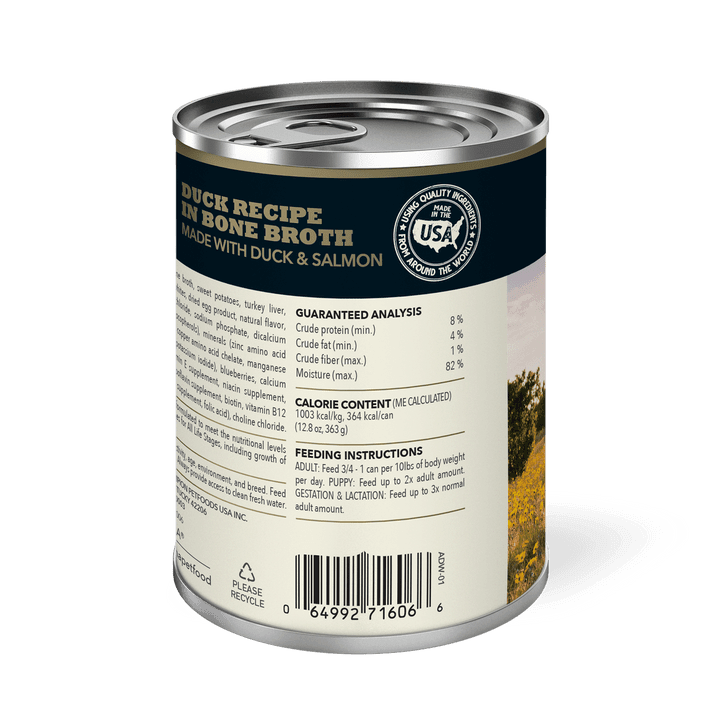 Acana Wet Dog Food - Premium Chunks Duck Recipe in Bone Broth Canned - Toronto Pets