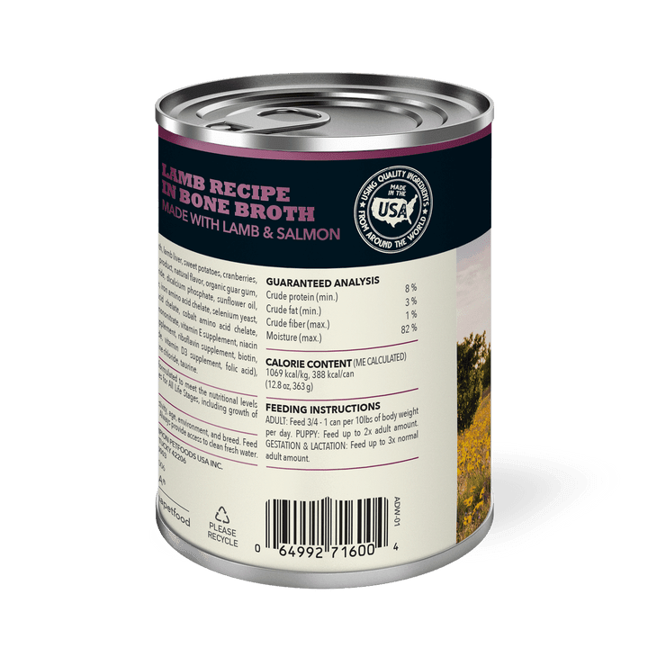 Acana Wet Dog Food - Premium Chunks Lamb Recipe in Bone Broth Canned - Toronto Pets