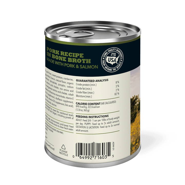 Acana Wet Dog Food - Premium Chunks Pork Recipe in Bone Broth Canned - Toronto Pets