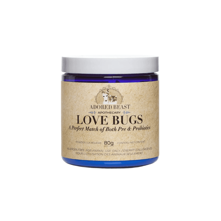 Adored Beast Dog and Cat Supplements - LOVE BUGS Pre and Probiotics - Toronto Pets