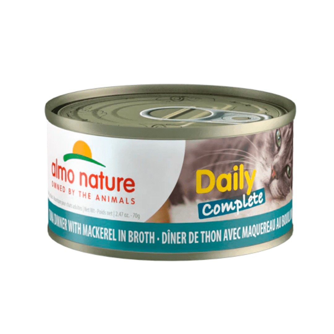 Almo Nature Wet Cat Food - Daily Complete Tuna Dinner with Mackerel in Broth Canned - Toronto Pets