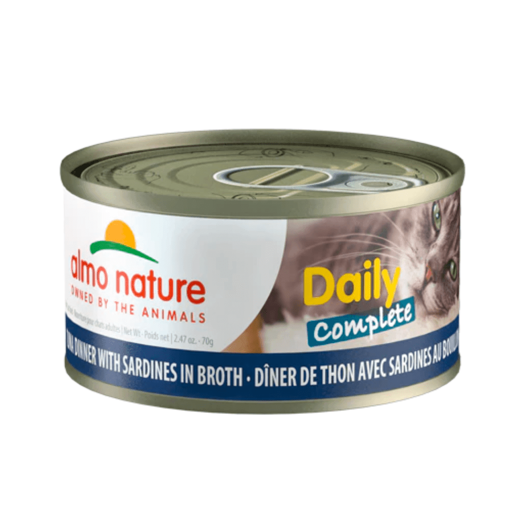 Almo Nature Wet Cat Food - Daily Complete Tuna Dinner with Sardines in Broth Canned - Toronto Pets