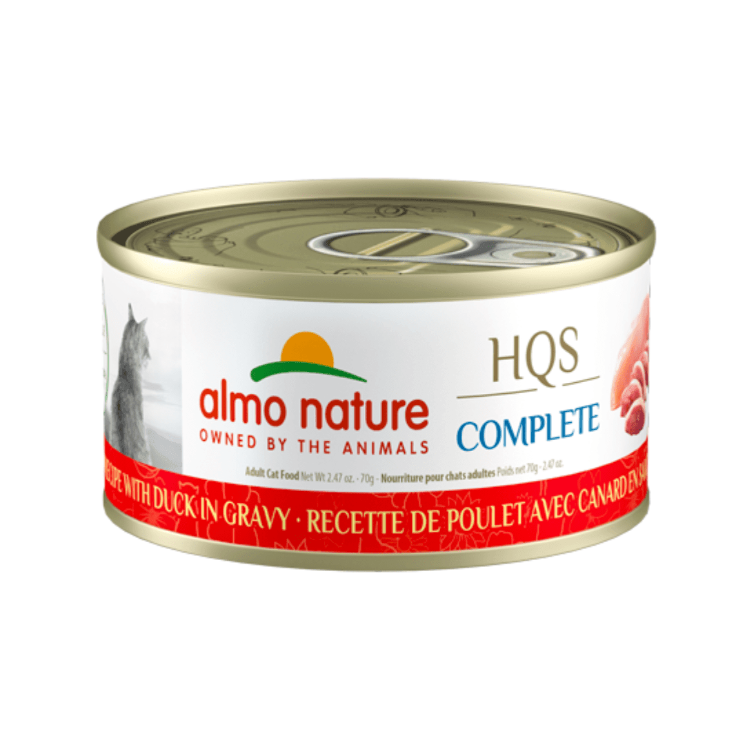 Almo Nature Wet Cat Food - HQS Complete Chicken with Duck in Gravy Canned - Toronto Pets