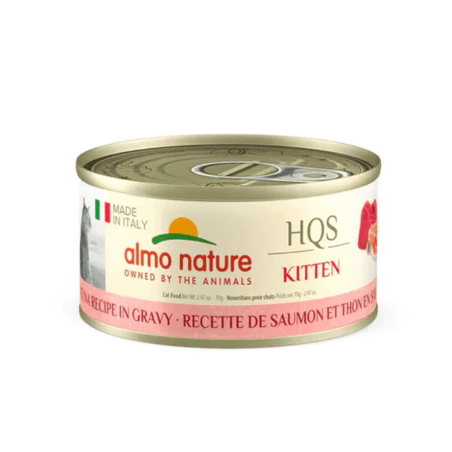 Almo Nature Wet Cat Food - HQS Complete Kitten Salmon & Tuna Canned - Toronto Pets