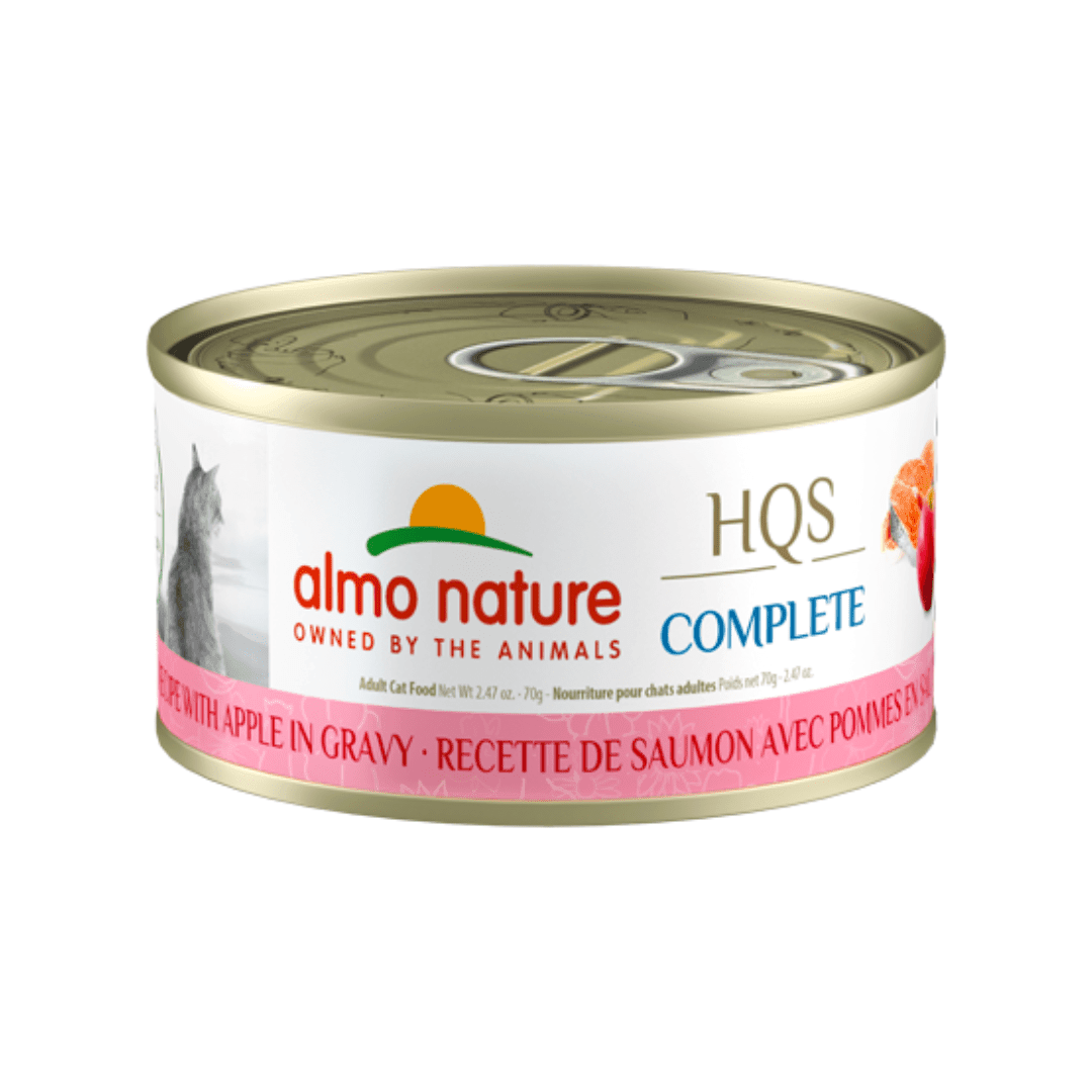 Almo Nature Wet Cat Food - HQS Complete Salmon with Apples Canned - Toronto Pets